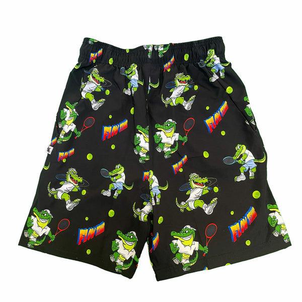 Flow Society Boys Gator Tennis Short Black