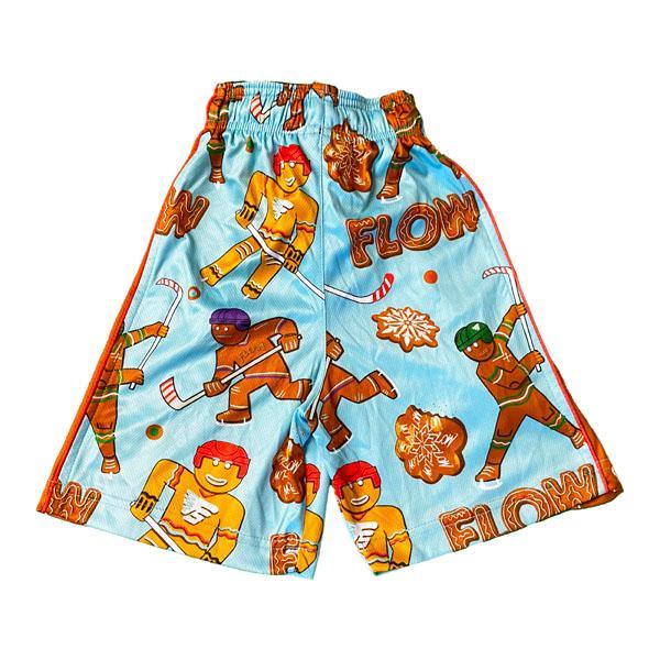 Flow Society Boys Gingerbread Hockey Shorts Aqua