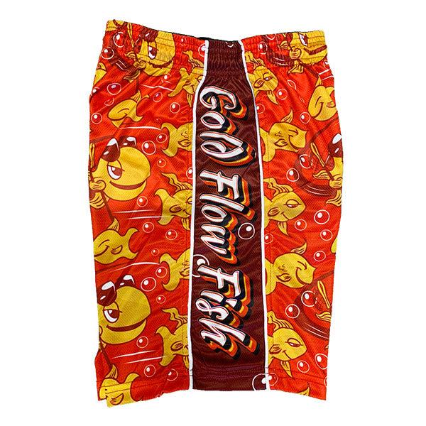 Flow Society Boys Gold Flow Fish Short Orange