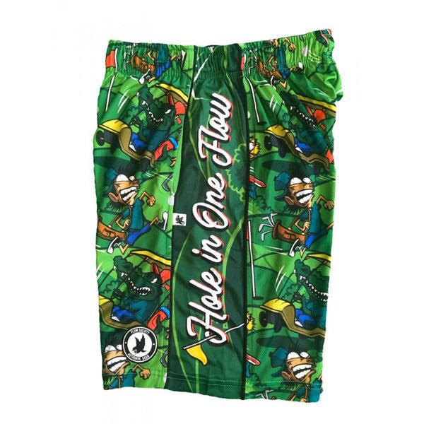 Flow Society Boys Golfing Gator Attack Short Green