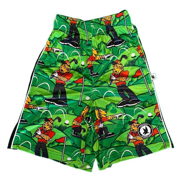 Flow Society Boys Golfing Tiger Short Green