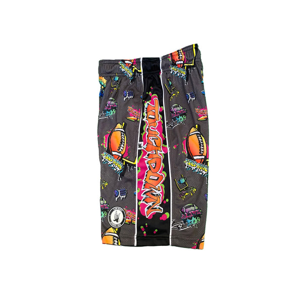 Flow Society Boys Graffiti Football Short Multi