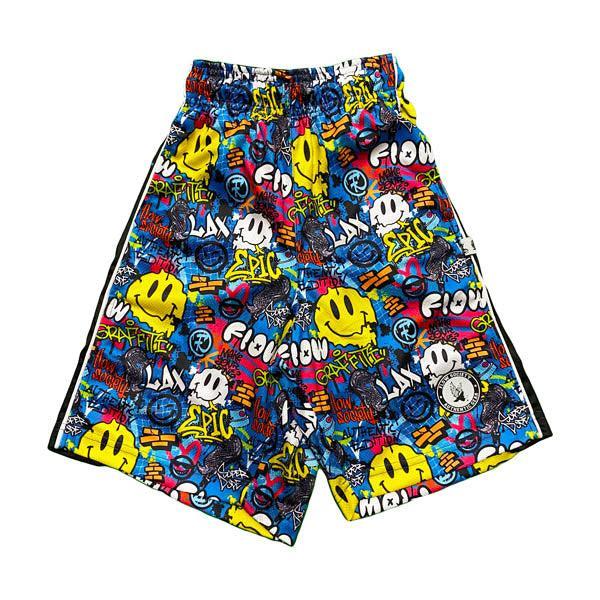 flow society Boys Graffiti Lax Short Blue