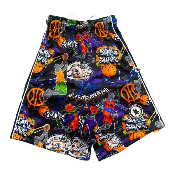 Flow Society Boys Graffiti Streetball Short Black