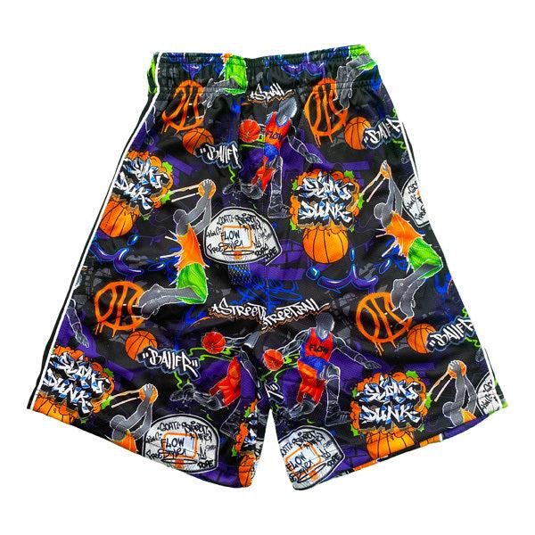 Flow Society Boys Graffiti Streetball Short Black