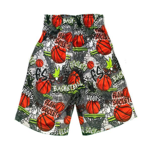 Flow Society Boys Grey FS Hoops Attack Short Grey