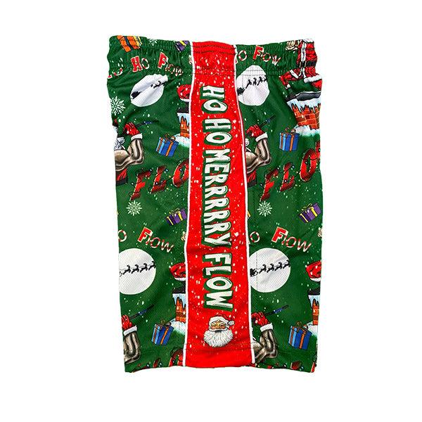Flow Society Boys Ho Ho Merry Flow Short Green