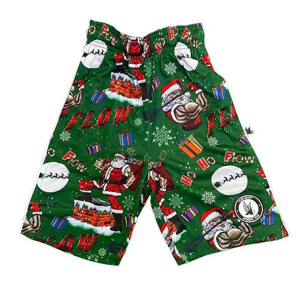 flow society Boys Ho Ho Merry Flow Short Green