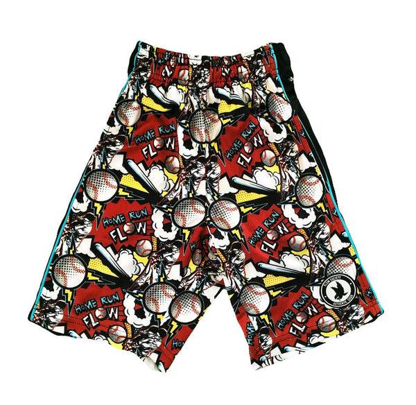 Flow Society Boys Home Run Attack Short Red