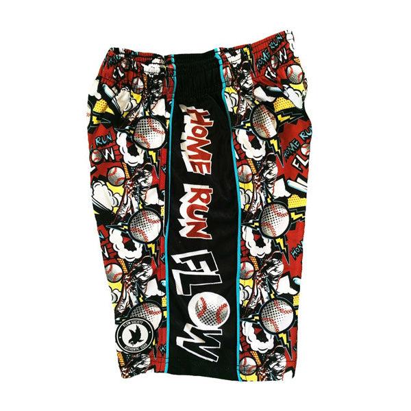 Flow Society Boys Home Run Attack Short Red