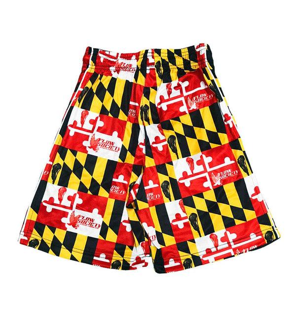 Flow Society Boys Maryland Flag Attack Short Multi