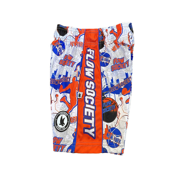 Flow Society Boys NY Basketball Short White