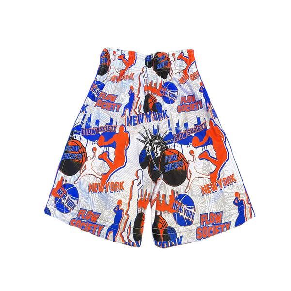 Flow Society Boys NY Basketball Short White