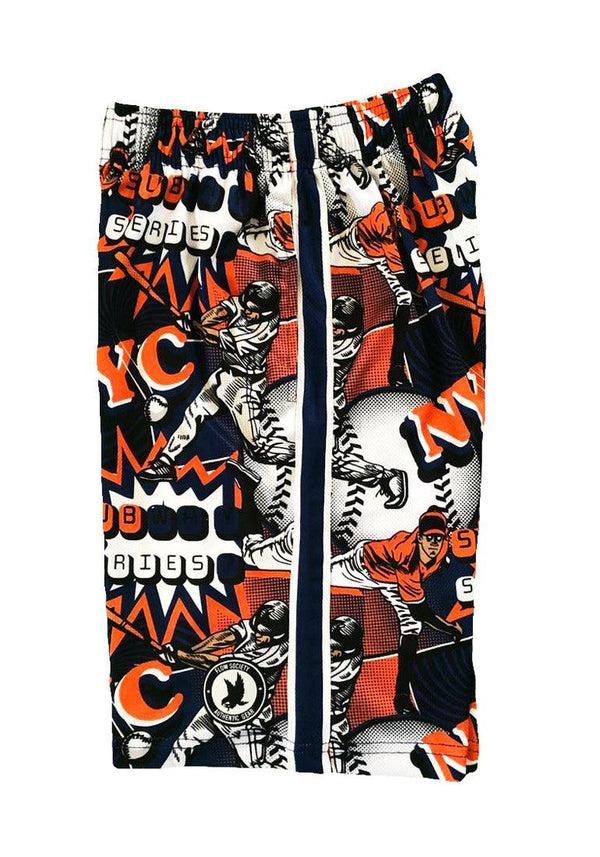 Flow Society Boys NYC Baseball Attack Short Orange