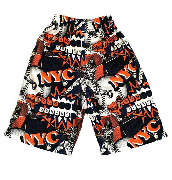 Flow Society Boys NYC Baseball Attack Short Orange