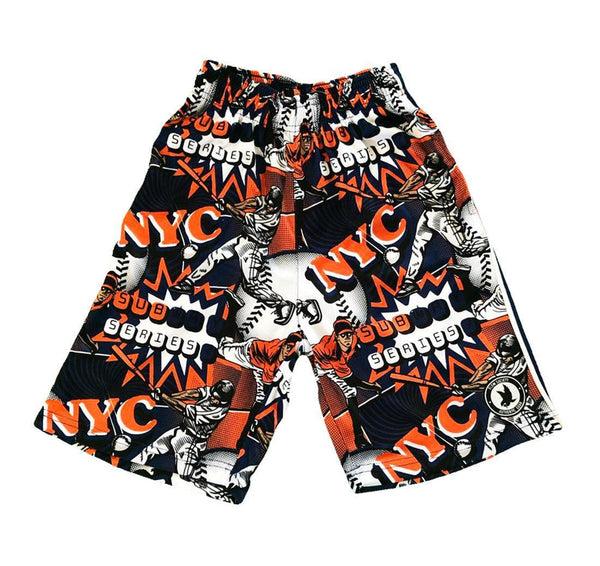 Flow Society Boys NYC Baseball Attack Short Orange