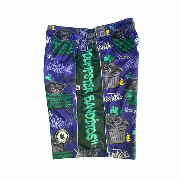Flow Society Boys Racoon Banditos Short Purple