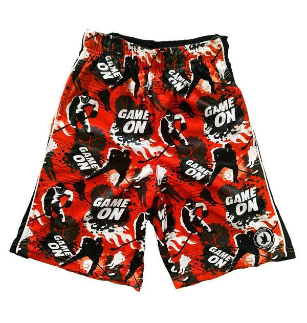 flow society Boys Red Game On Flow Shorts Red