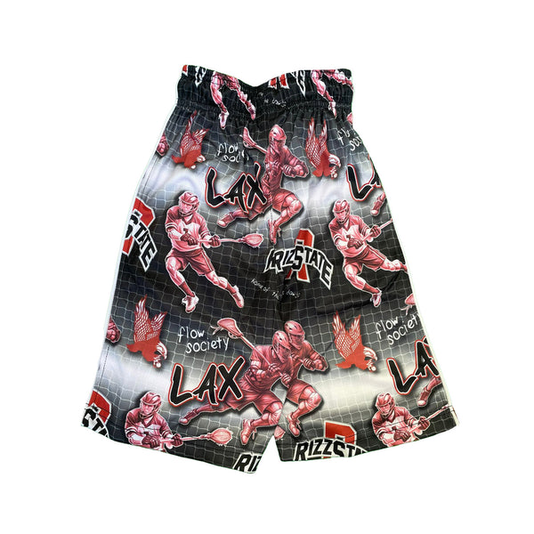 Flow Society Boys Rizz State Lax Short Black