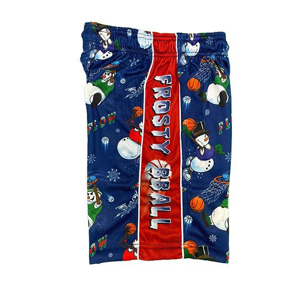 Flow Society Boys Snowman Frosty Bball Short Blue