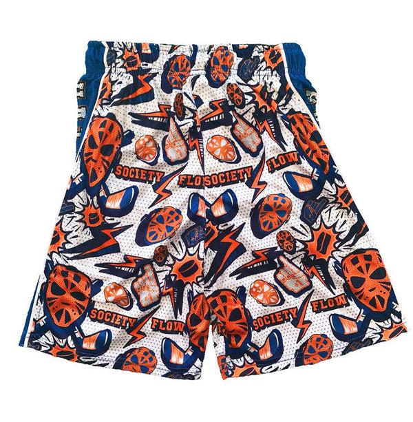 Flow Society Boys White Hat Trick Flow Short White