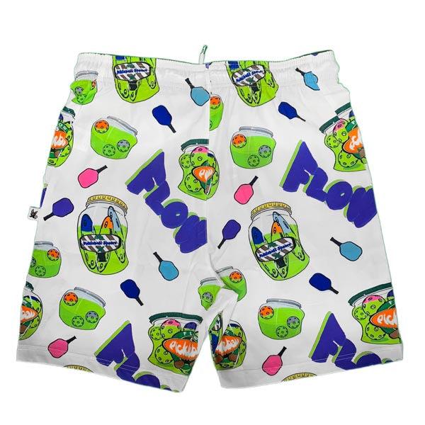 Flow Society Boys White Pickleball Jar Short White