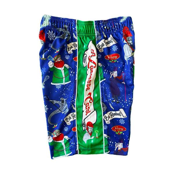 Flow Society Boys Xmas Lax Carol Short Navy