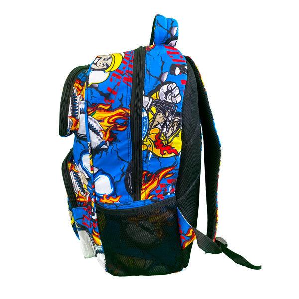 Flow Society Fire Zone Football Backpack Blue