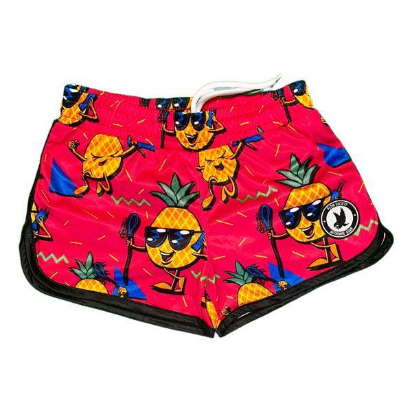 Flow Society Girls & Womens Pineapple Lax Short Pink