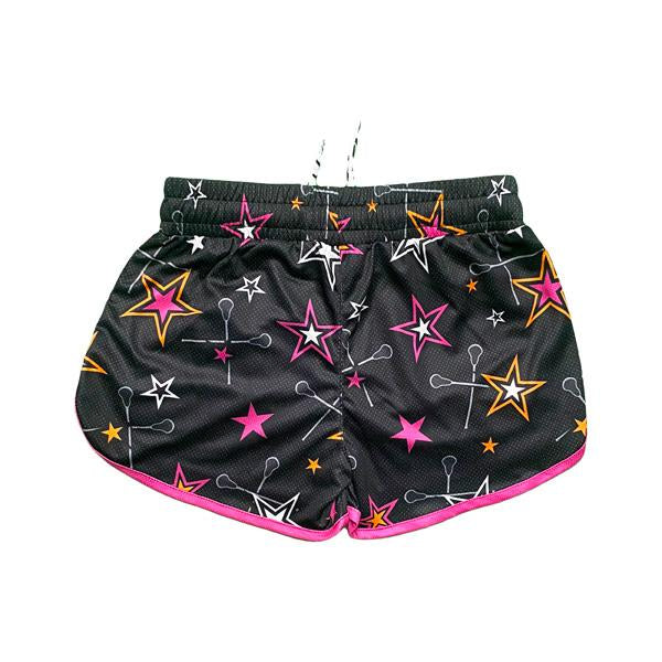 Flow Society Girls & Womens Stars N Lax Short Black
