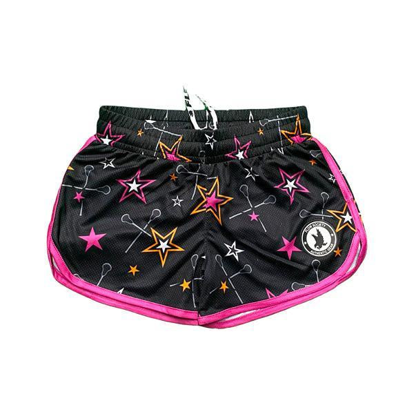 Flow Society Girls & Womens Stars N Lax Short Black