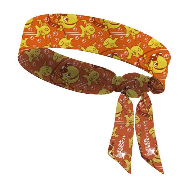 flow society Gold Flow Fish Headband Orange