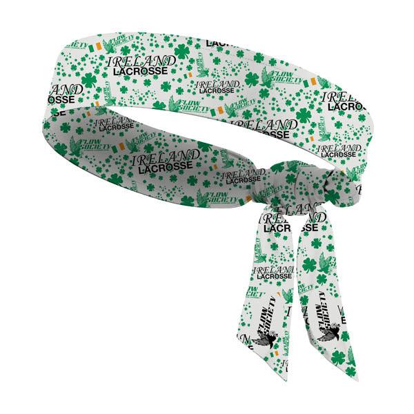 flow society Irish Lax Headband White
