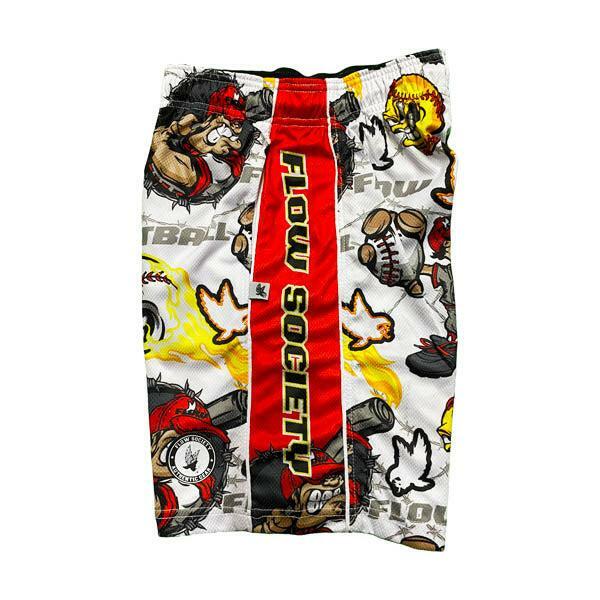 Flow Society Mens Angry Fastball Short White