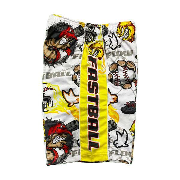Flow Society Mens Angry Fastball Short White