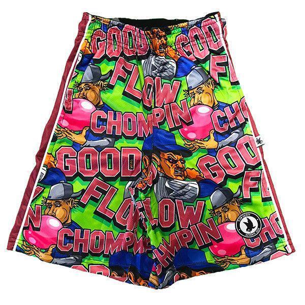Flow Society Mens Big Chompin' Flow Short Green