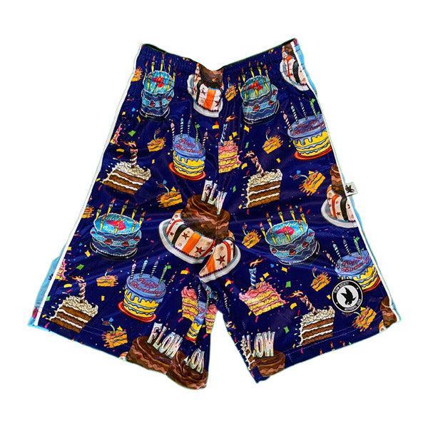 Flow Society Mens Birthday Cake Short Blue