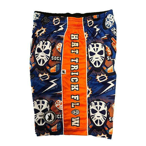 Flow Society Mens Blue Hat Trick Short Blue/Orange