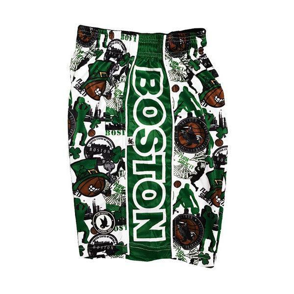 Flow Society Mens Boston Basketball Short White