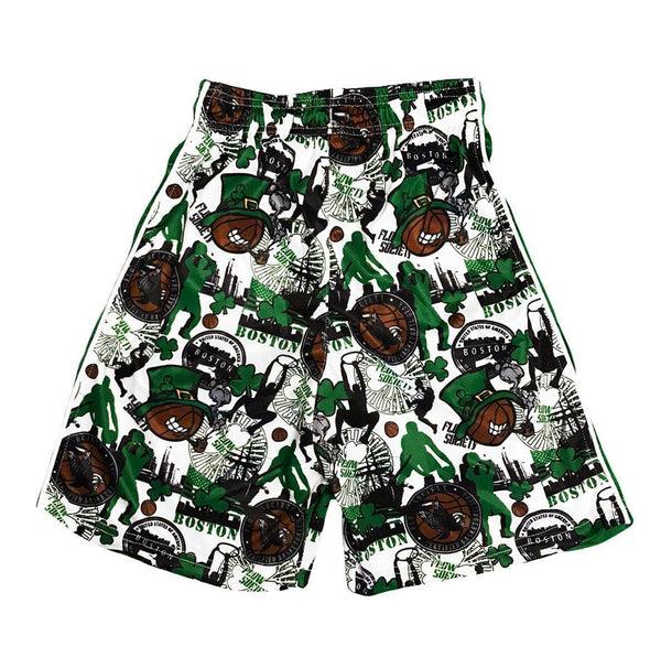 Flow Society Mens Boston Basketball Short White