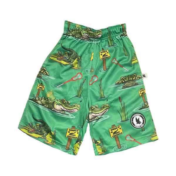Flow Society Mens Crocodile Lax Attack Short Teal