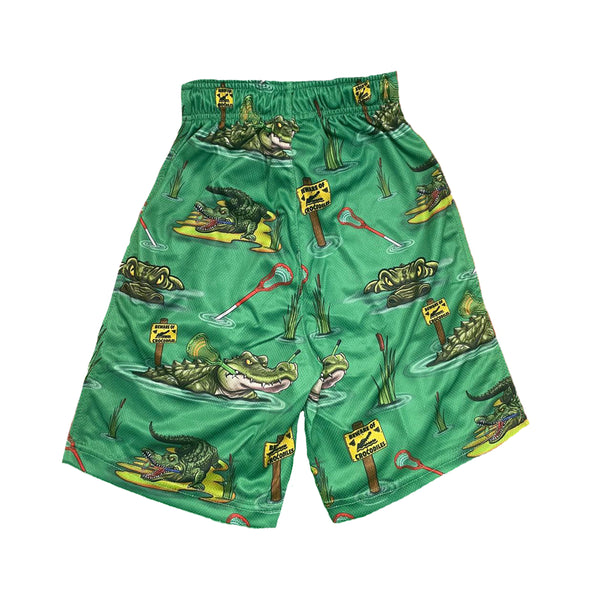 Flow Society Mens Crocodile Lax Attack Short Teal