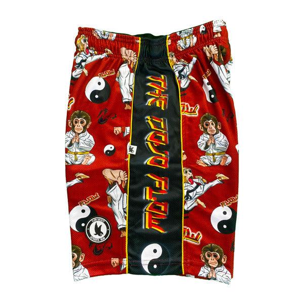 Flow Society Mens Dojo Karate Monkey Short Red