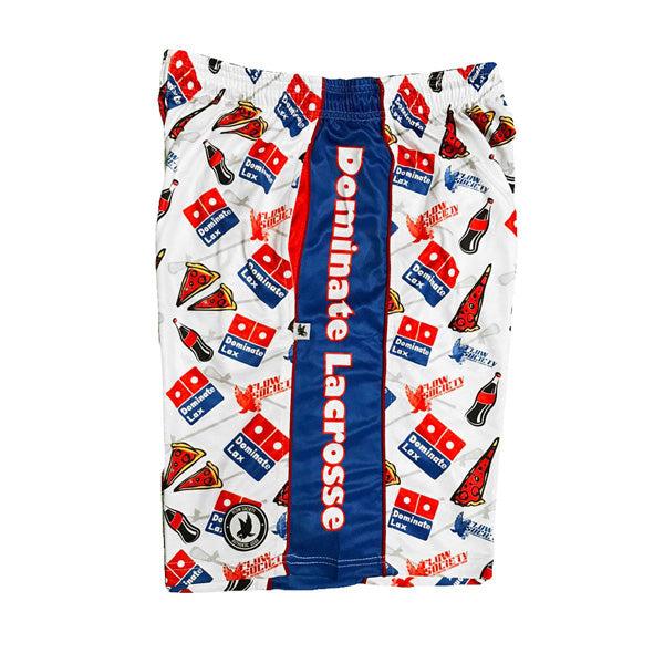 Flow Society Mens Dominate Lax Shorts White