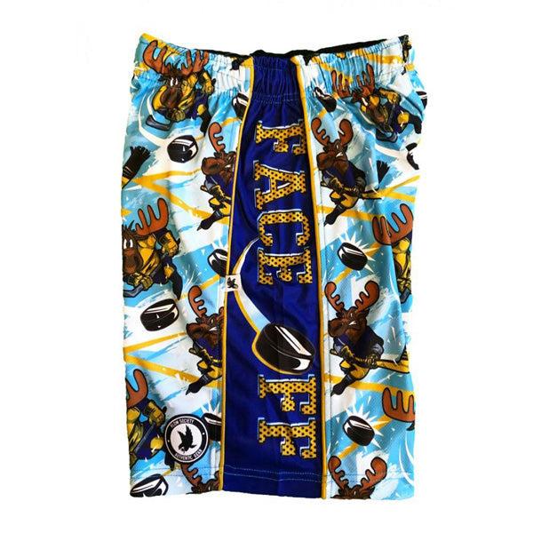 Flow Society Mens Face Off Attack Short Blue