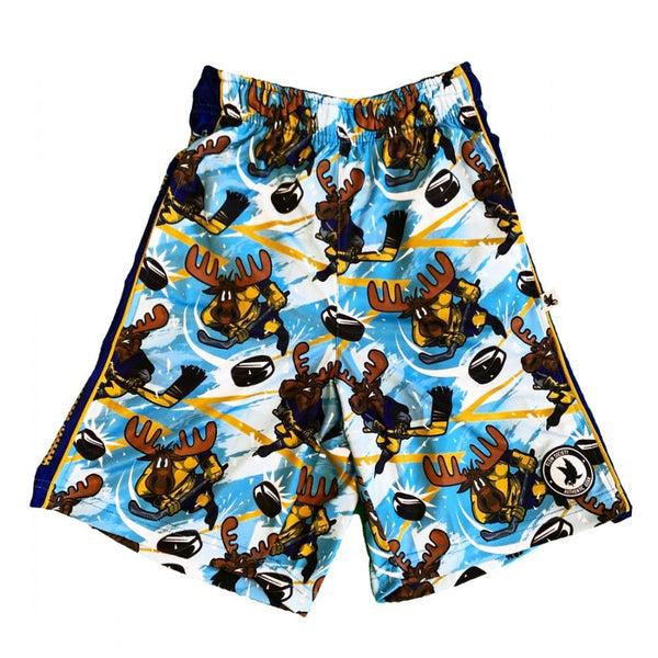 flow society Mens Face Off Attack Short Blue