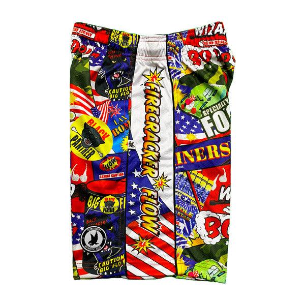 Flow Society Mens Firecracker Flow Short Multi