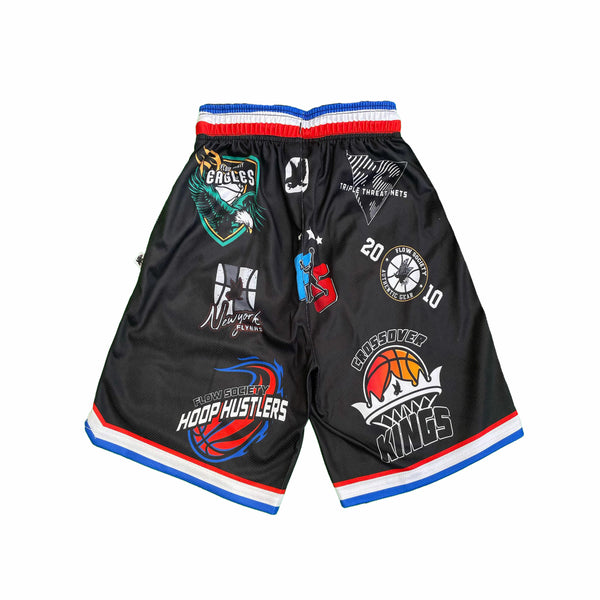 Flow Society Mens Flogos Basketball Short Black
