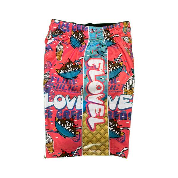 Flow Society Mens Flovel Ice Cream Short Pink