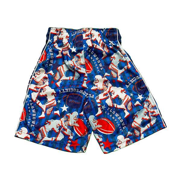 Flow Society Mens Flow Bowl Attack Shorts Blue